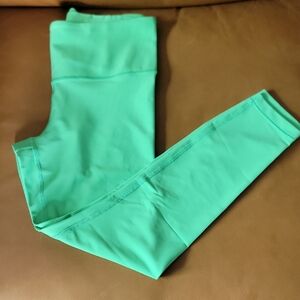 Athleta Bright Green Interval Full Length Leggings